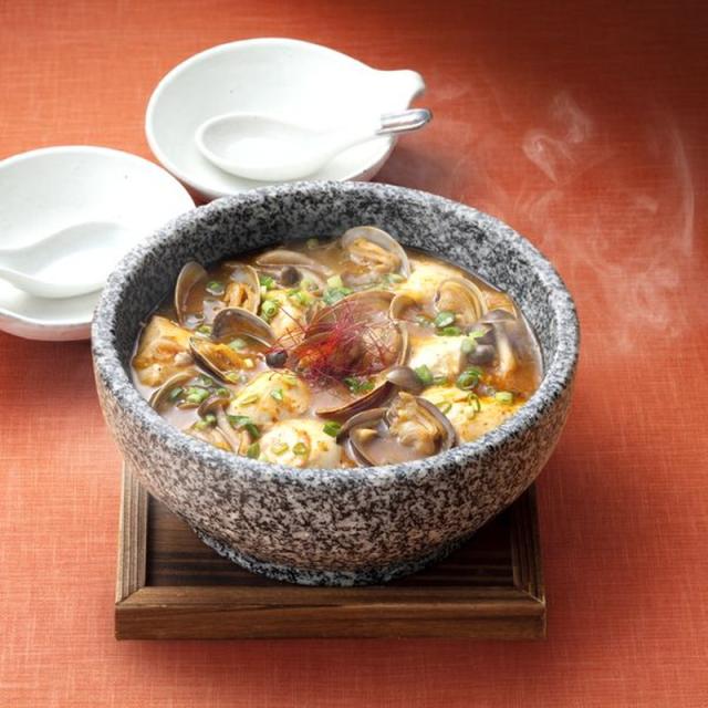 石焼ビビンバ鍋 18cm 天然石 焼き杉敷板付き ビビンバ スープ スイーツ