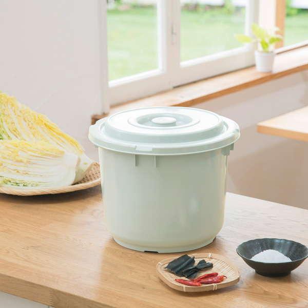 【送料込み】和樽・味噌樽・漬物樽　重石＋蓋付 楽天市場】漬物容器 3.6L 切立かめ 2号 蓋付き 陶器 （ 漬物樽