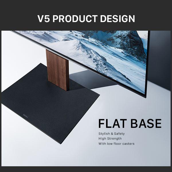 テレビスタンド 壁寄せ テレビ台 WALL V5 ハイタイプ 32〜80v対応 大型テレビ対応 背面収納 コード収納 自立型 キャスター付き_8