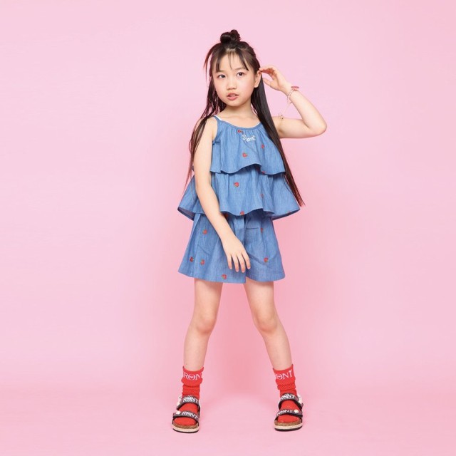 Roni ロニィ ロニー 子供服 19春夏 いちご刺繍ダンガリーキャミソール Ib Rの通販はau Pay マーケット 子供服 ビリーザキッド