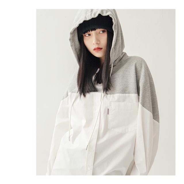 パーカー フード付き長袖tシャツ 無地 シンプル ロング丈 個性的 通勤 Ol 韓国 おしゃれ レディースファッション Laの通販はau Pay マーケット Miranda ミランダ