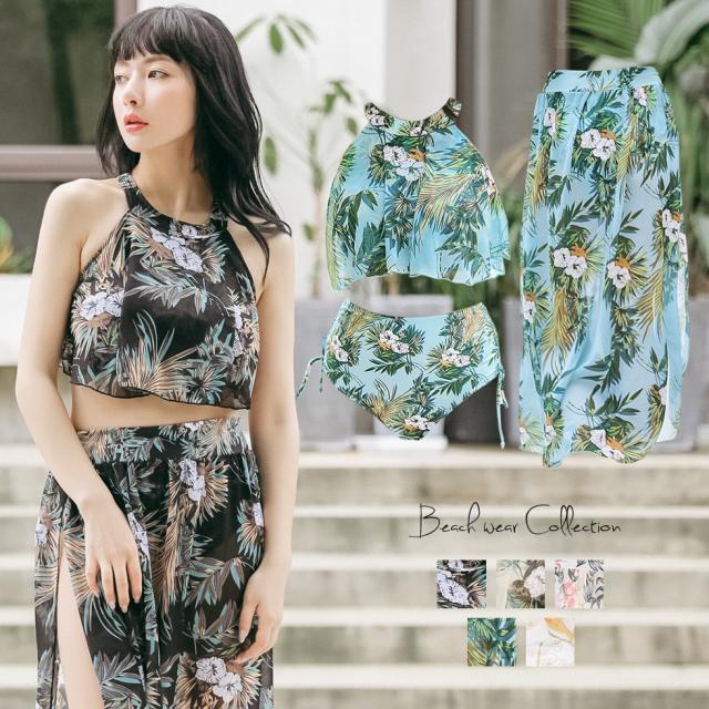 水着 レディース 体型カバー 3点セット ビキニ ビスチェ ハイネック フレアバンドゥ ロングスカート オトナ女子 大きいサイズ マタニティの通販はau Pay マーケット Miranda ミランダ