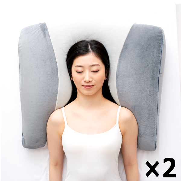 体の約30％を受けとめるBIGサイズふわとろ超熟プレミアム枕[2点]  (ダブルベッド 抗菌加工 ハンモック)