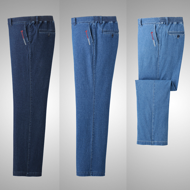 SALOON EXPRESS(サルーンエクスプレス)刺繍入りストレッチデニムパンツ