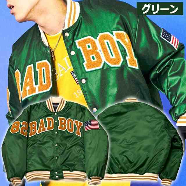 BADBOYロゴワッペン オーバーサイズヴァーシティジャケット