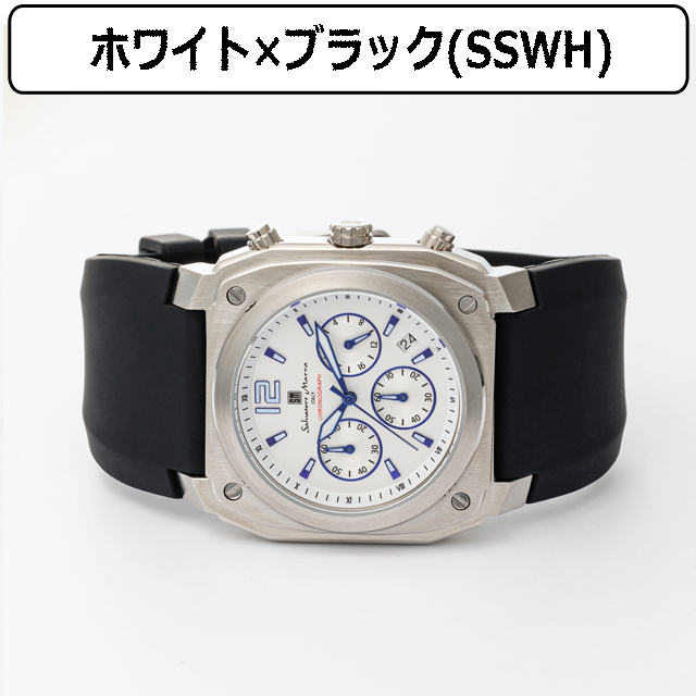 メンズ 腕時計 クロノグラフ ウォッチ（Salavatore Marra サルバトーレマーラ スクエアケース ワイドラバーベルト ゥロノ SM24109）_8