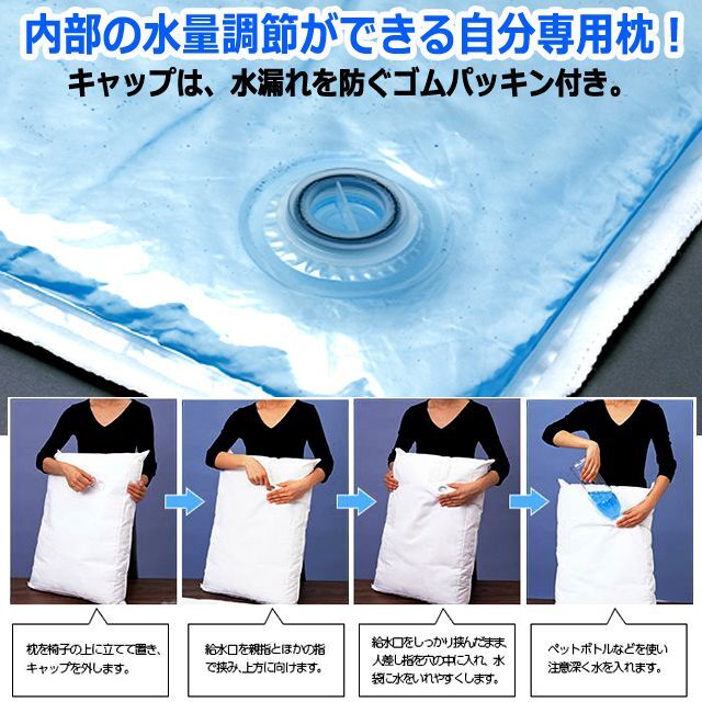 水量で快適状態枕！Mediflow[メディフロー]ウォーターベースファイバー