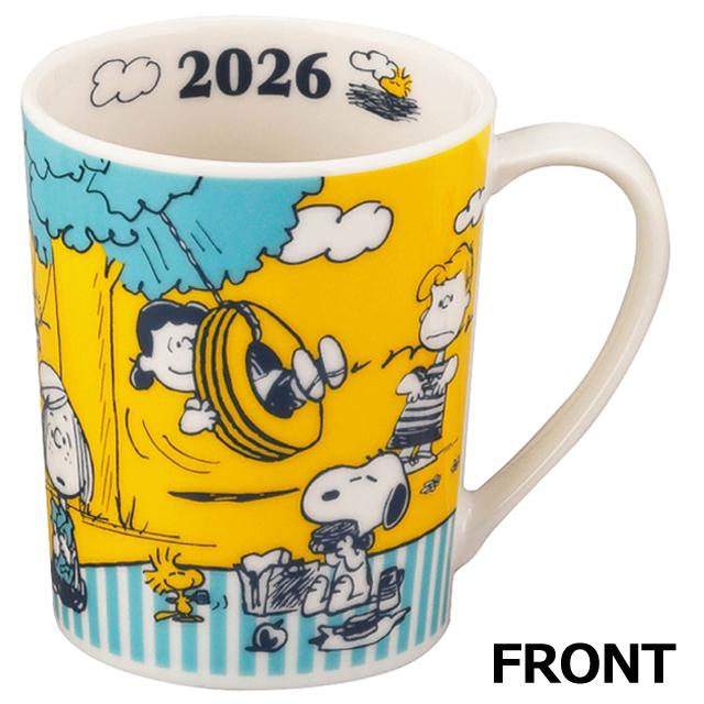 スヌーピー2026イヤーズマグ SNOOPY PEANUTS 350ml マグカップ 陶器