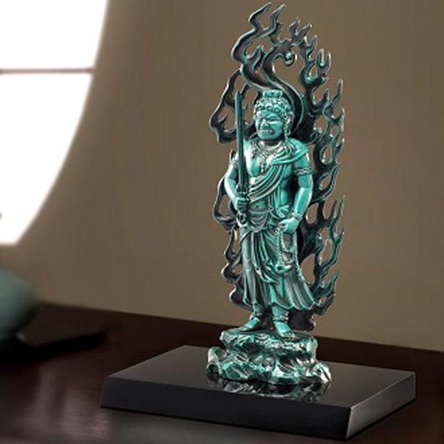 煩悩を絶ち心の救いへと導く最強仏！高岡銅器「不動明王」  (伝統工芸品 厄除け 煩悩退散 学業成就)の通販は仏像