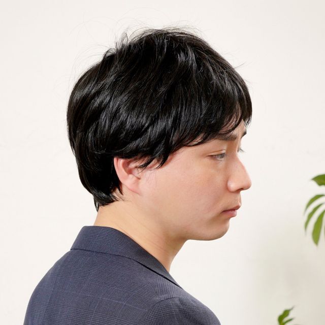 メンズウィッグ「スプリットショート(スタンダードブラック