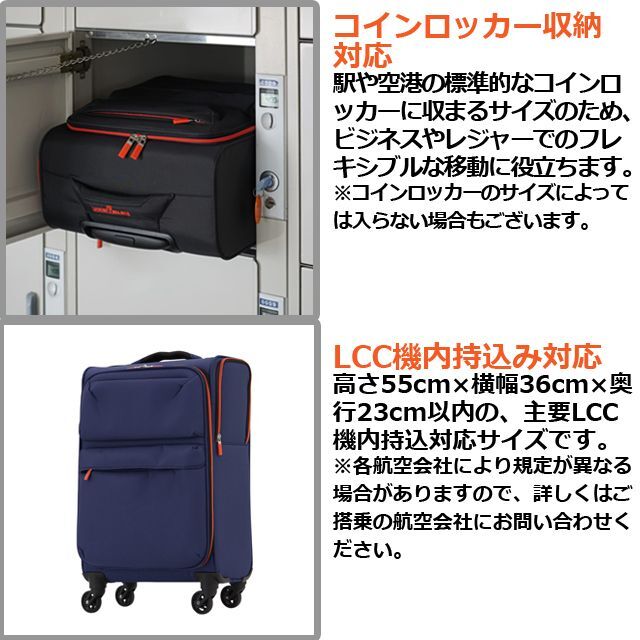 トラベル用スーツケース「超軽量ソフトキャリーLEGEND WALKERソフトケース4043／28L」 (ソフトキャリーバッグ ソフトキャリーケース)_3
