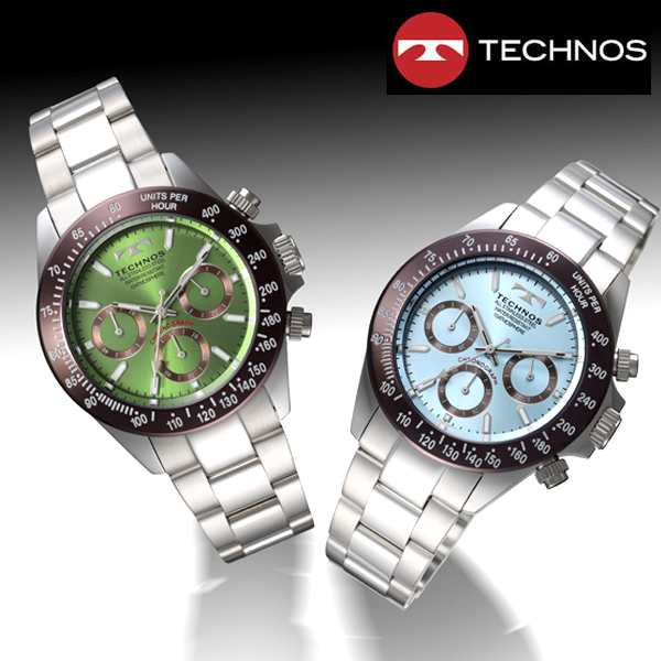 TECHNOS[テクノス]スポーツクロノグラフ/アイスカラーダイヤルVer