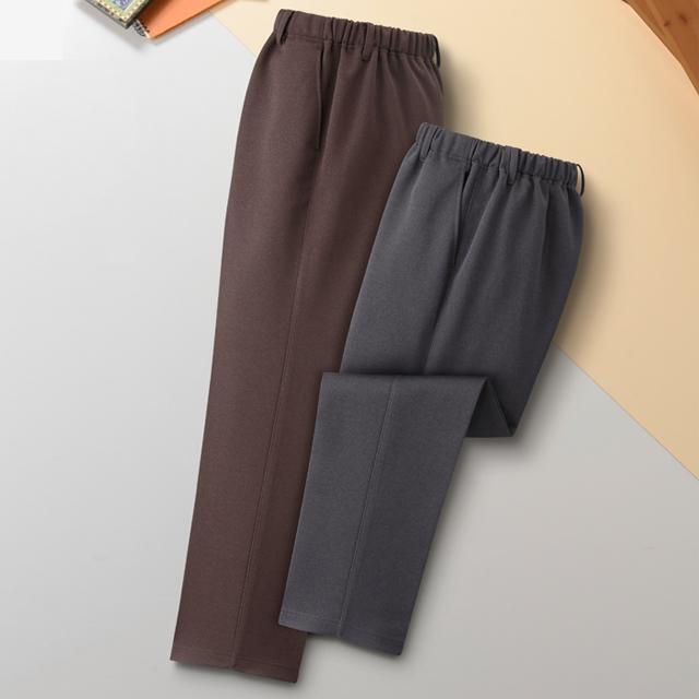 日本製紳士トップサーモ裏起毛パンツ 同サイズ2色組 ST2511 ST2512 メンズ