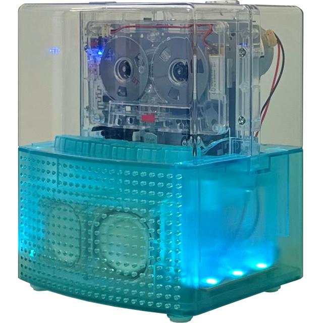 サウンドパーティーボックス スケルトン　イルミネーションカセットプレイヤー&Bluetoothスピーカー 光と音 カセットテープ再生