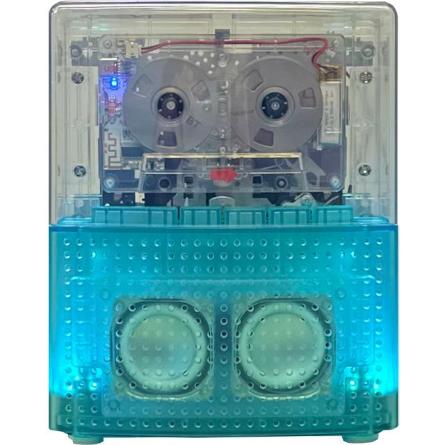 サウンドパーティーボックス スケルトン　イルミネーションカセットプレイヤー&Bluetoothスピーカー 光と音 カセットテープ再生