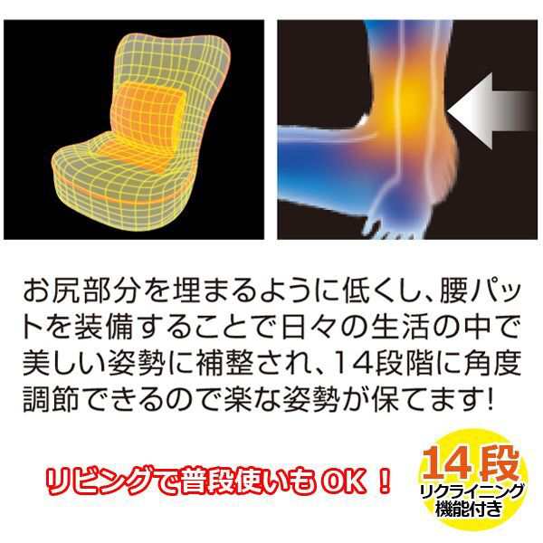 腹筋座椅子「コアスリマーEX」 (座椅子 14段階リクライニング 腹筋 体 ...