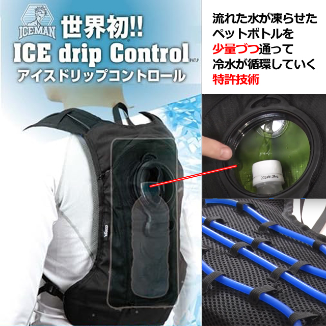 クールベスト　ペットボトル　マイト工業　水冷服　アイスマンベスト 熱中症対策 クールベスト 水冷服（ウォータークーリングベスト