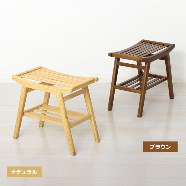 インテリア椅子 (Bambooラダースツール）玄関椅子 腰かけ椅子 脱衣場椅子 軽量椅子 約2.6kg 完成品完成品 ディスプレイラック_2