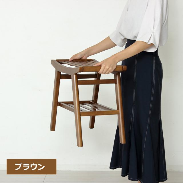 インテリア椅子 (Bambooラダースツール）玄関椅子 腰かけ椅子 脱衣場椅子 軽量椅子 約2.6kg 完成品完成品 ディスプレイラック_6