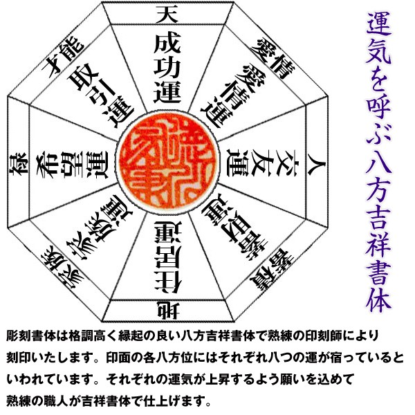 八方吉祥彫りオーダー「打出の小槌印鑑」（小槌/開運彫り/実印/銀行/印/認印/オーダーメイド,名入れ）_3
