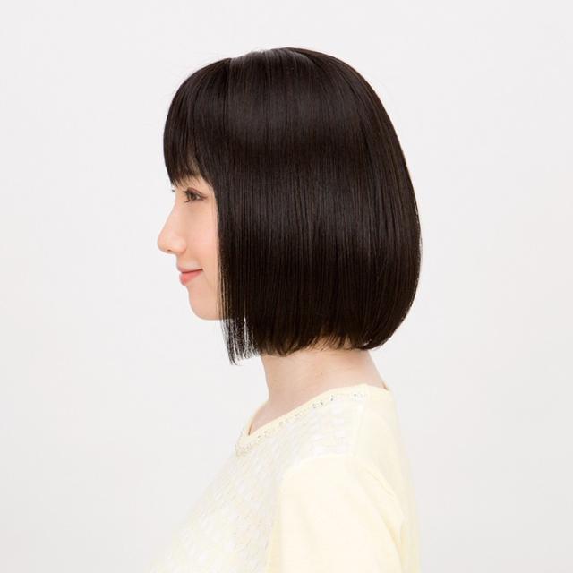 Lapin dor レディースウィッグ クリアーボブ(スタンダードブラック)（ラパンドアール/フルウィッグ/髪/ヘアー/イメージチェンジ）_1