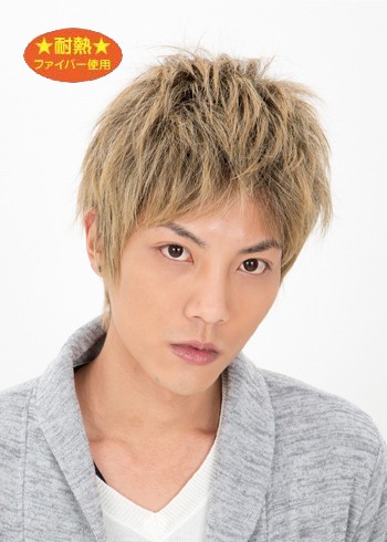 Lapin d’or Homme メンズウィッグ ストリームショート(ナチュラルブロンド)（ラパンドアール/フルウィッグ/髪/ヘアー）