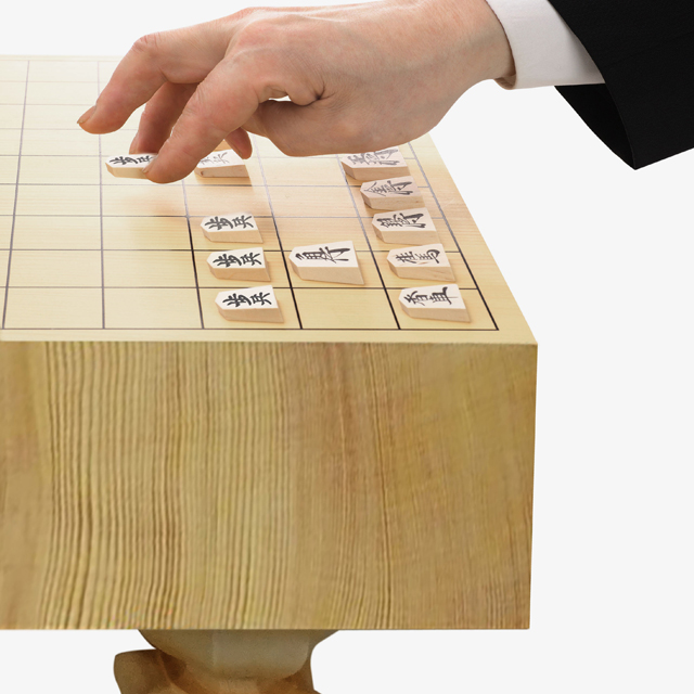 やま屋三寸脚付き将棋盤セット（駒＆駒台付き） (本製 国産 3寸 新かや
