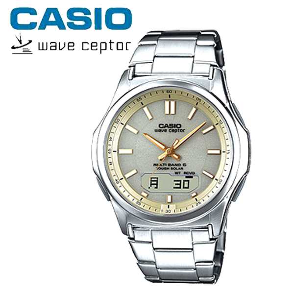 カシオ メンズ 腕時計 ソーラー電波時計 ウェーブセプター （CASIO Wave Ceptor マルチバンド6 タフソーラー 電波時計  ゴールドEX）電波受信時計 ｜au PAY マーケット