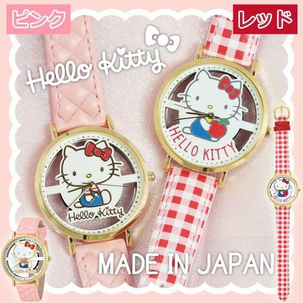 日本製「レディース腕時計ハローキティスケルトンウォッチ」(HELLO KITTY Hello Kitty 女性用 日本製腕時計  ハローキティ正規ライセンス｜au PAY マーケット