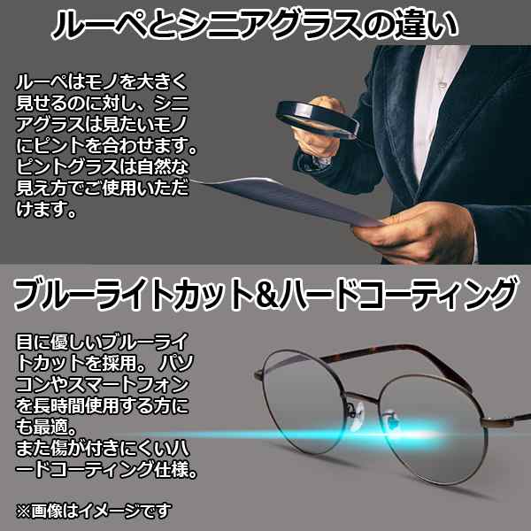 ピントグラス (純烈もおすすめ シニアグラス 老眼鏡 おしゃれ シニアグラス 一般医療機器眼鏡 純烈 コラボ TV テレビ CM ルーペ  TV)の通販はau PAY マーケット - 株式会社ポニー