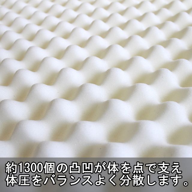 快適睡眠！点で支える日本製「プロファイルウレタンマット」  (腰痛対策 寝具 マットレス プロファイル加工 床ずれ防止 高齢者用)_2