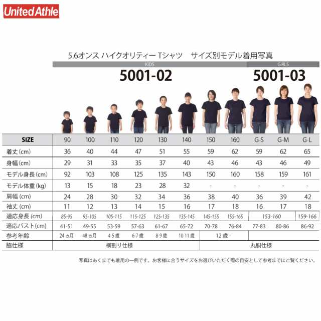 Tシャツ 無地 キッズ メンズ レディース ユナイテッドアスレ 半袖 T Shirt 伸びない 透けない 衣装 5 6オンス 5001の通販はau Pay マーケット ハニースマイリーズ 店内ｐｔ最大15 開催中