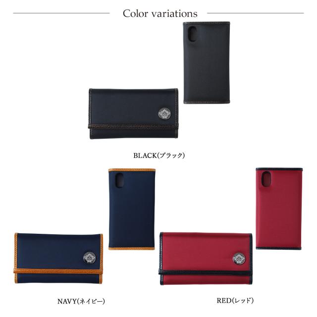 オロビアンコ Orobianco iPhone XR X XS ケース 手帳型 スマホ 携帯 アイフォン TRI-FOLD レザー メンズ レディースの通販は