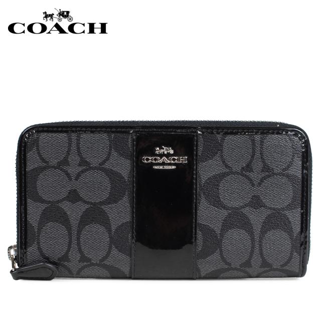 コーチ Coach 財布 長財布 レディース ラウンドファスナー シグネチャー ブラック Fの通販はau Pay マーケット スニークオンラインショップ Au Pay マーケット店