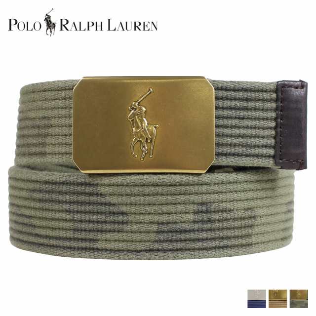 ポロ ラルフローレン Polo Ralph Lauren ベルト コットンベルト メンズ Plaque Buckle Cotton Belt ネイビー カーキ カモの通販はau Pay マーケット スニークオンラインショップ Au Pay マーケット店