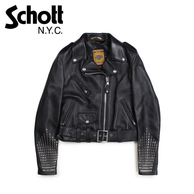 ショット Schott ジャケット ライダースジャケット レディース Women Riders Jacket ブラックの通販はau Pay マーケット スニークオンラインショップ Au Pay マーケット店