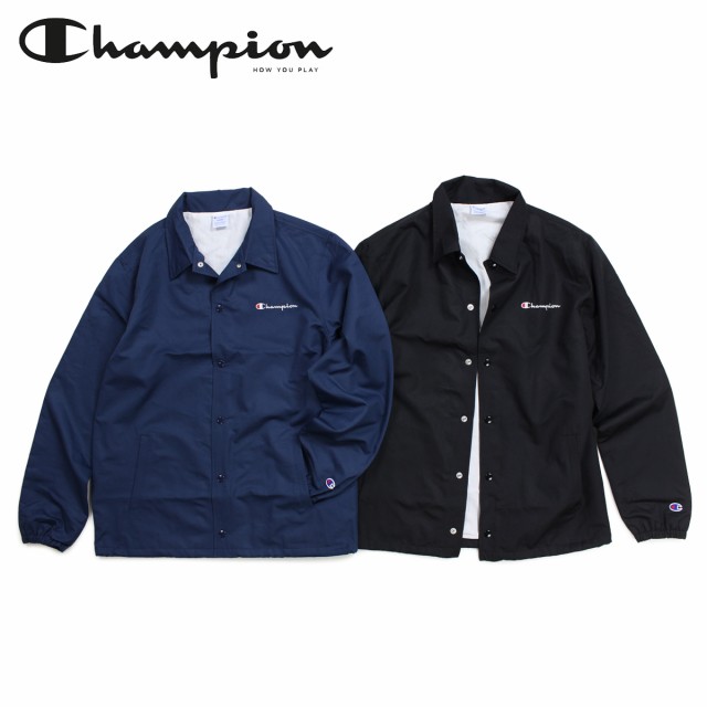 チャンピオン Champion ジャケット コーチジャケット メンズ レディース Coach Jacket ブラック ネイビー C3 K604の通販はau Pay マーケット スニークオンラインショップ Au Pay マーケット店