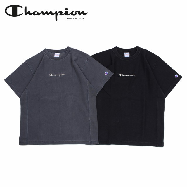 チャンピオン Champion Tシャツ 半袖 リバースウィーブ メンズ レディース REVERSE WEAVE T-SHIRT ブラック  ダークグレー C3-P321｜au PAY マーケット