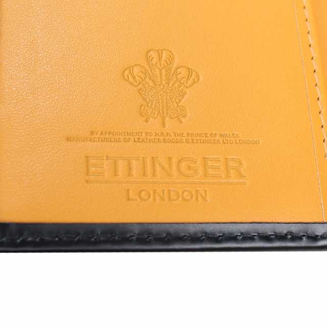 エッティンガー ETTINGER 財布 二つ折り メンズ レザー PURSE NOTECASE WITH 4 CC SLOTS ブラック ネイビー  ブラウン 黒 BH179JR