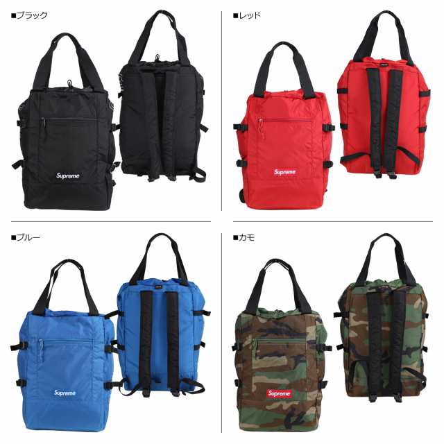 カモ supreme tote backpack