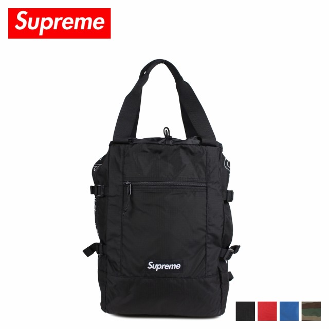 supreme tote backpack black