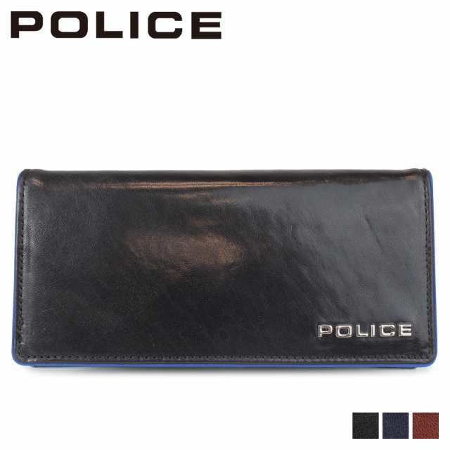 ポリス POLICE 財布 長財布 メンズ レザー TERAIO LONG WALLET ブラック ネイビー ダーク ブラウン 黒 PA-70002