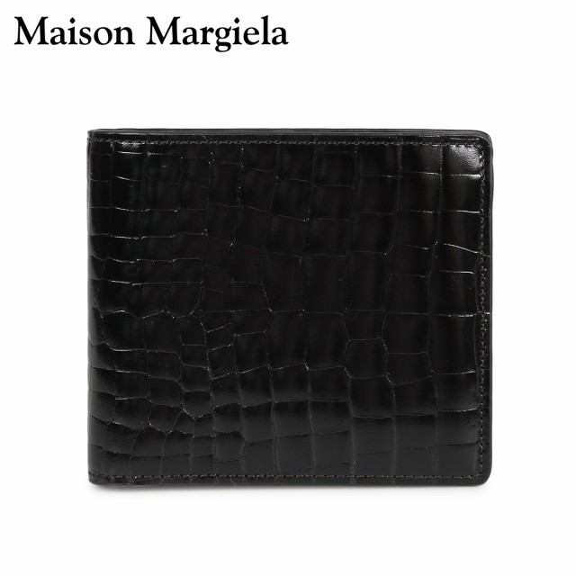 メゾンマルジェラ MAISON MARGIELA 財布 ミニ財布 二つ折り メンズ レディース MINI WALLET レザー ブラック 黒  S35UI0435 P0195｜au PAY マーケット