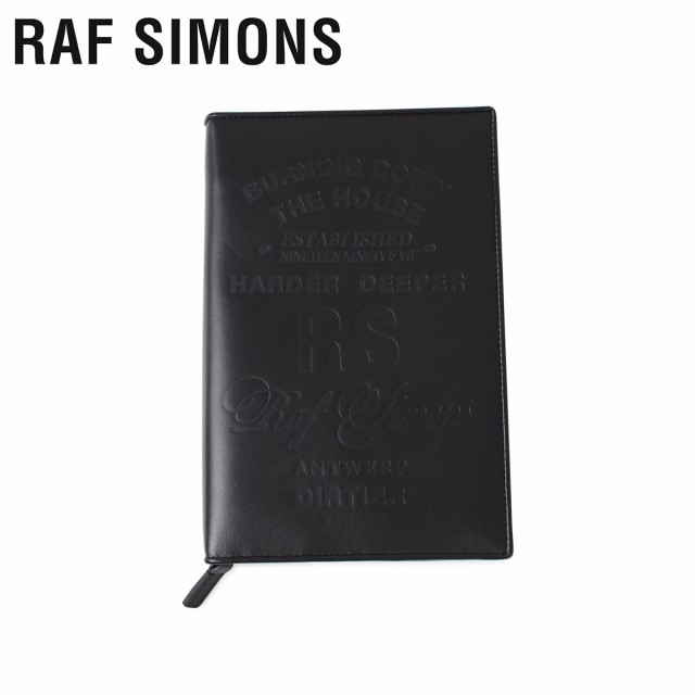 ラフシモンズ RAF SIMONS 財布 長財布 メンズ BIG ZIPPED WALLET ブラック 黒 192-941｜au PAY マーケット