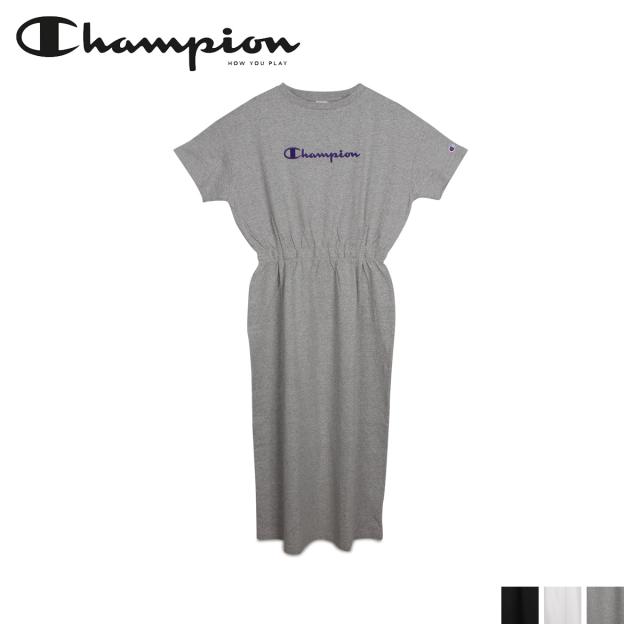 チャンピオン Champion ワンピース マキシ ロング 半袖 レディース Maxi Onepiece ブラック ホワイト グレー Cw R306の通販はau Pay マーケット スニークオンラインショップ 還元祭クーポン配布中