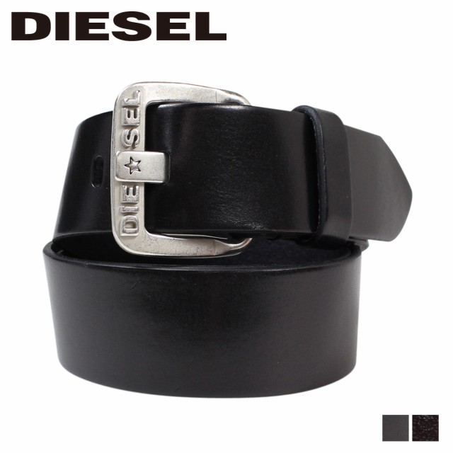 ディーゼル DIESEL ベルト レザーベルト 本革 牛革 ロゴ入り