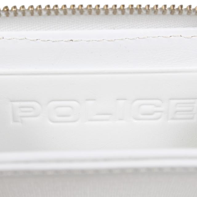 ポリス 小銭入れ PA-5509 ホワイト ポリス POLICE 財布 二つ折り メンズ イーブン L字ファスナー EVEN