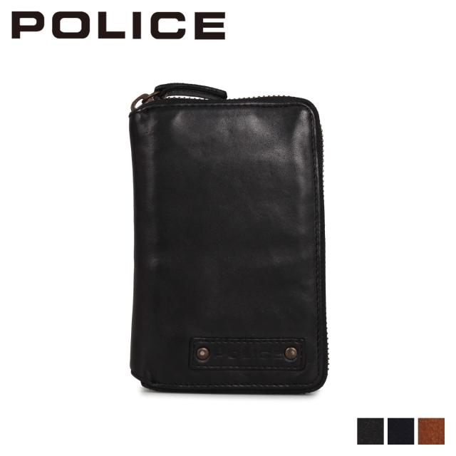 ポリス POLICE 財布 二つ折り財布 メンズ ラヴァーレ ラウンドファスナー LAVARE MIDDLE WALLET PA-59604