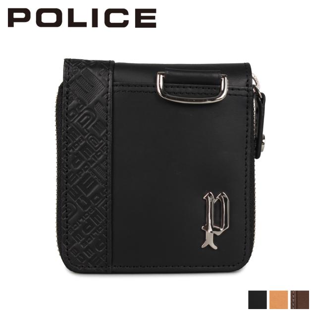 ポリス POLICE 財布 二つ折り メンズ サーキット ラウンドファスナー CIRCUIT WALLET PA-6102