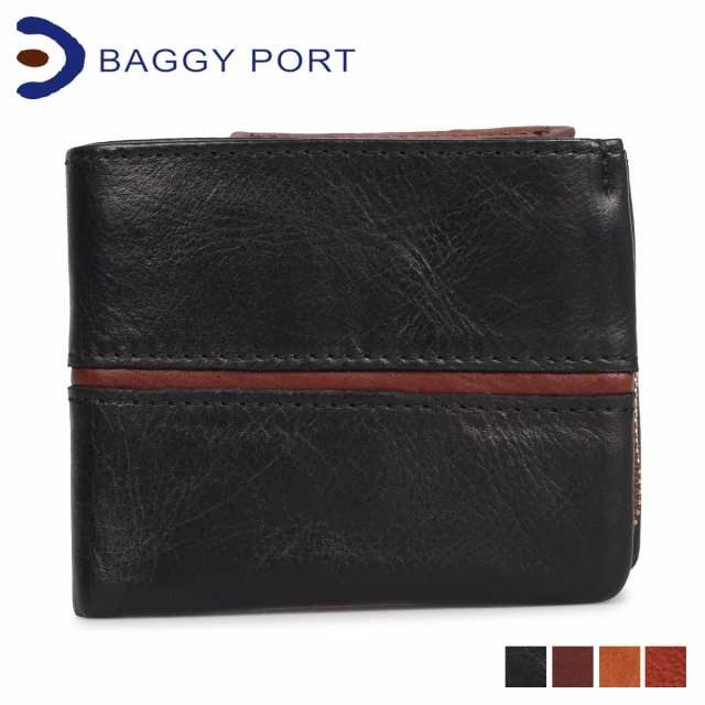 バギーポート BAGGY PORT 財布 二つ折り メンズ レディース FULLCHROME ブラック キャメル ブラウン HRD408の通販は